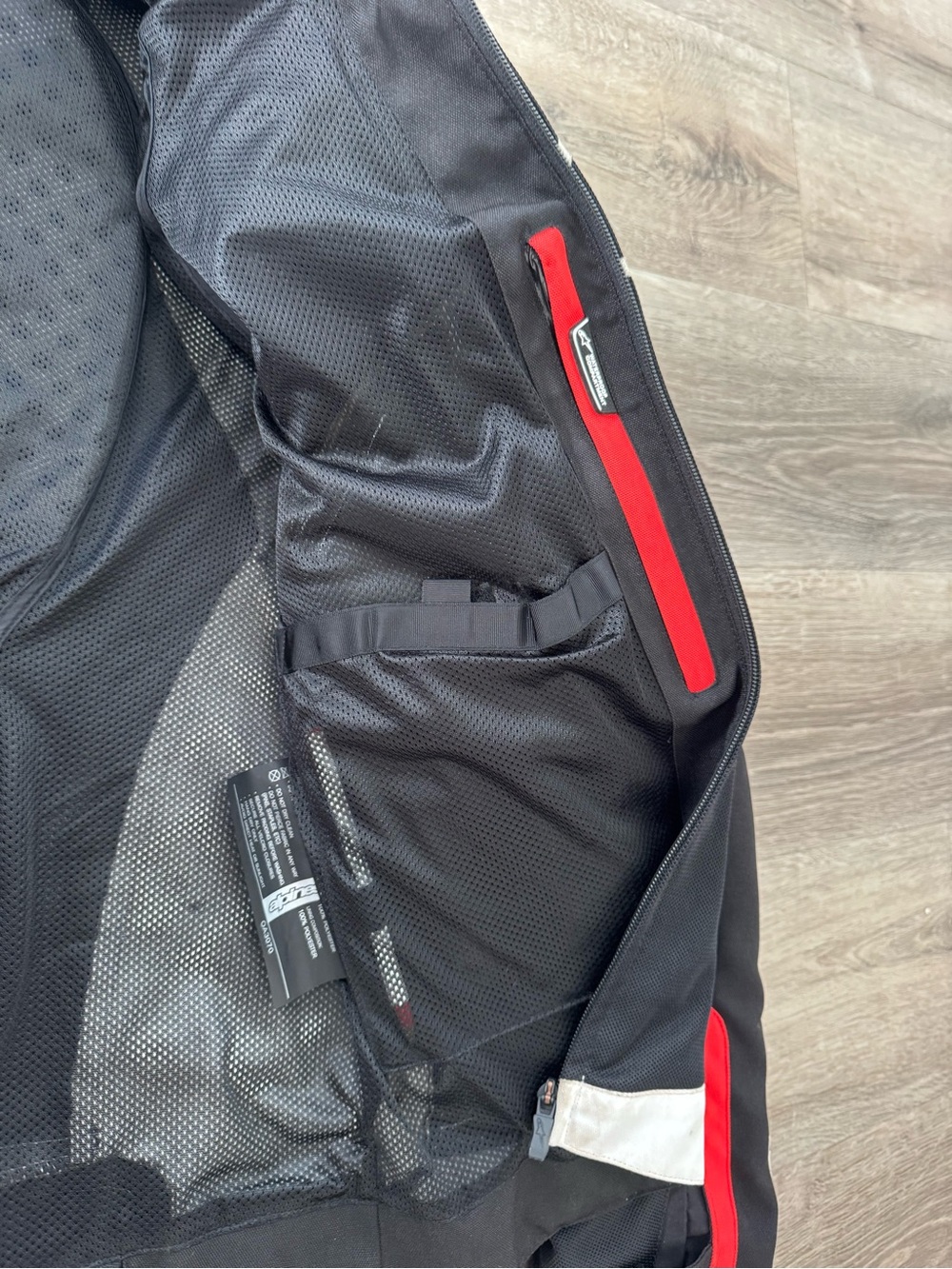 Alpinestars Black White Red Performance Riding Jacket - Picture 3 of 5
